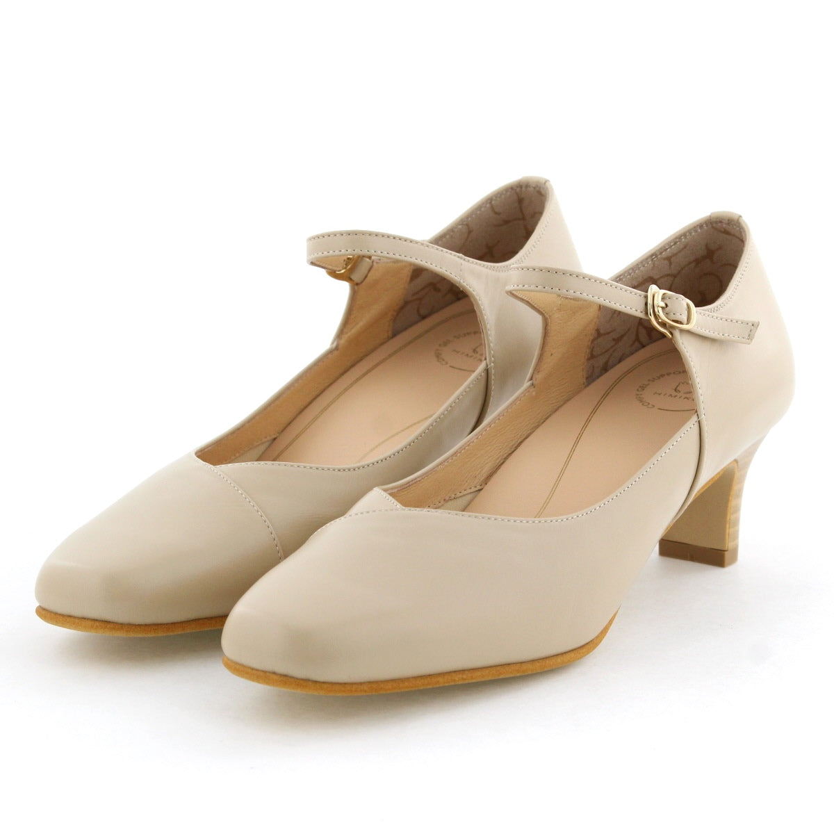 【快適ウォークパンプス】5㎝ヒールストラップパンプス/605002