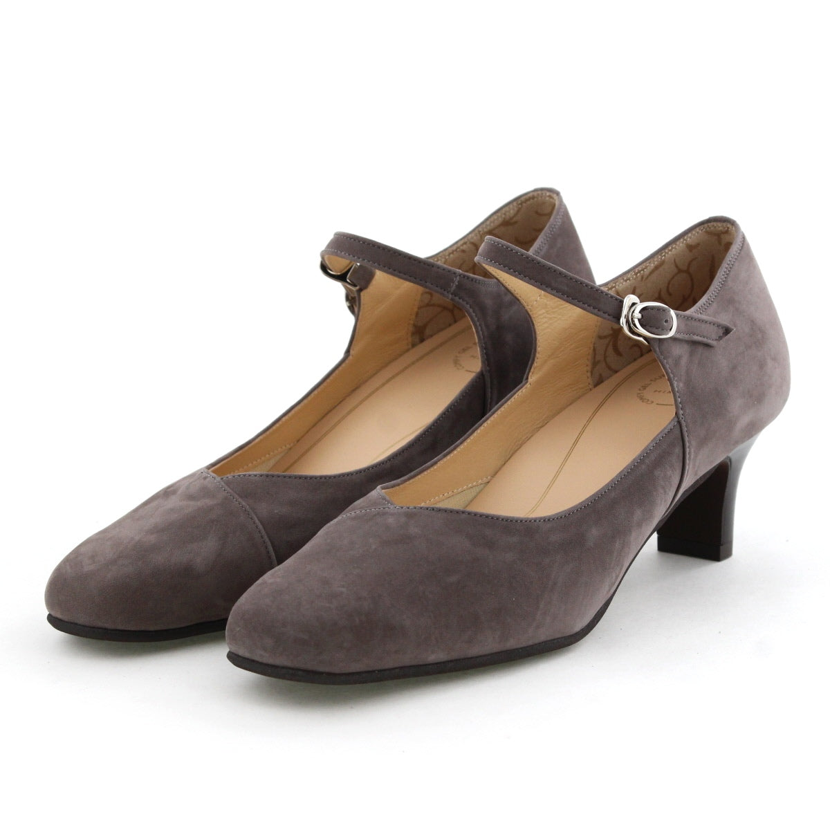 【快適ウォークパンプス】5㎝ヒールストラップパンプス/605002