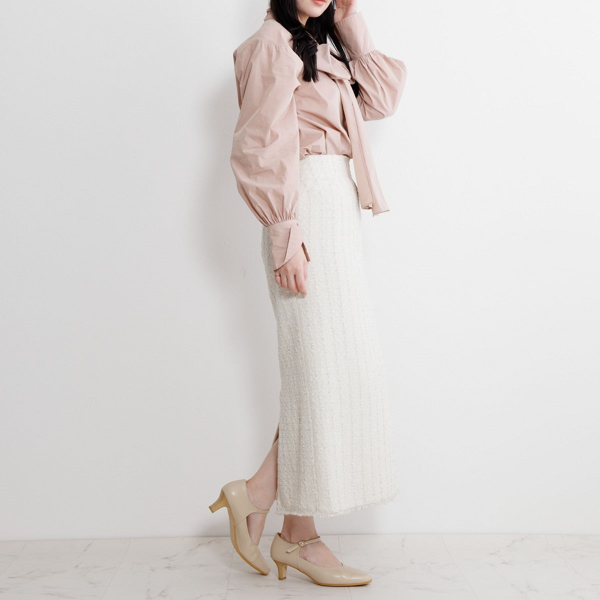 【快適ウォークパンプス】5㎝ヒールストラップパンプス/605002