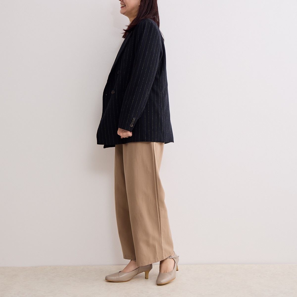 【快適ウォークパンプス】5㎝ヒールストラップパンプス/605002