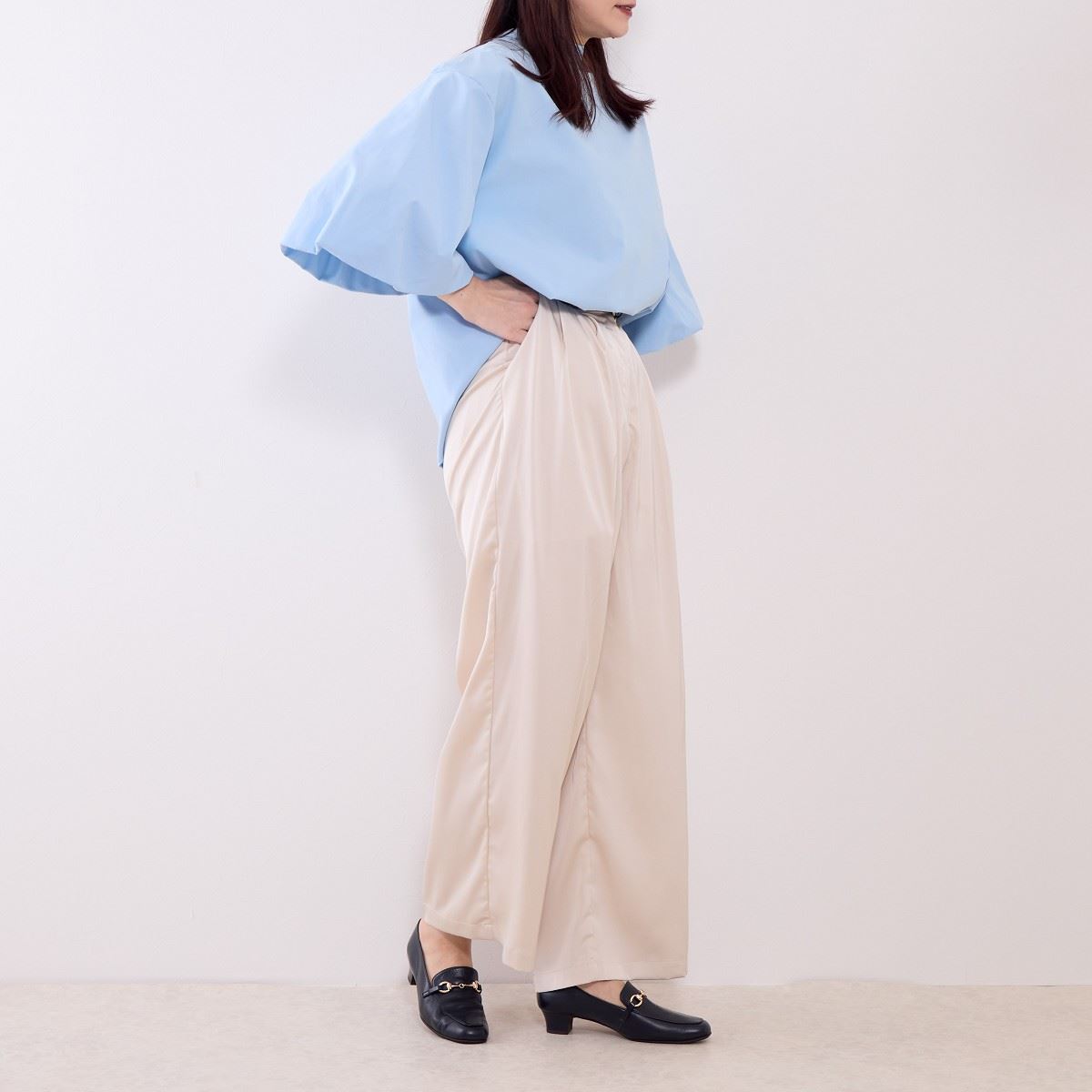 SALE】ビットデザインヒールローファー/705003