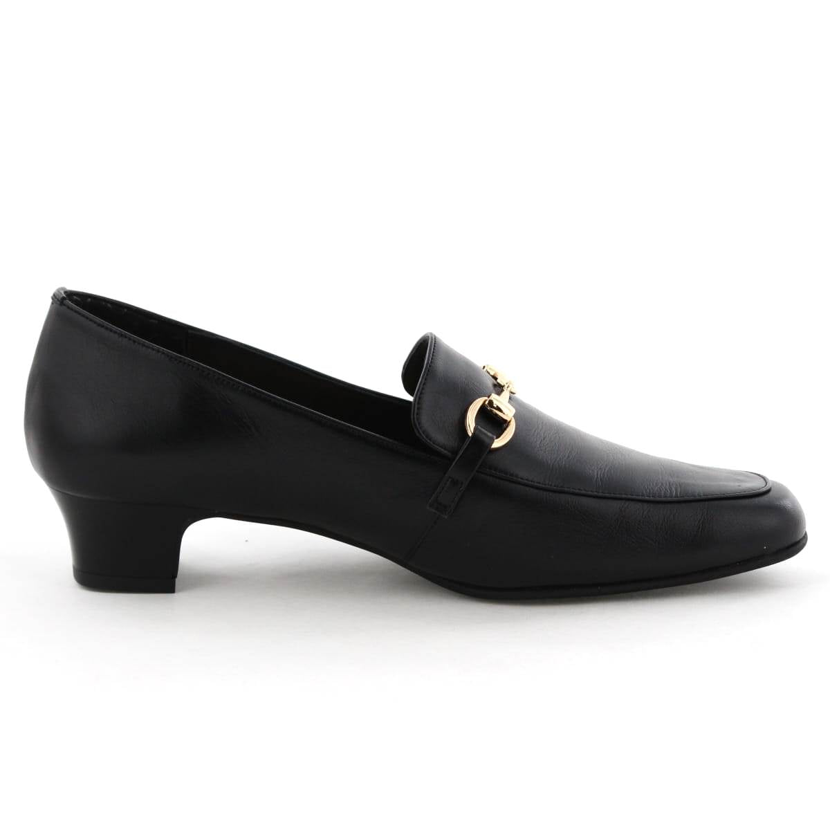 【26SS新色追加】【快適ウォークパンプス】ビットデザインヒールローファー/605003