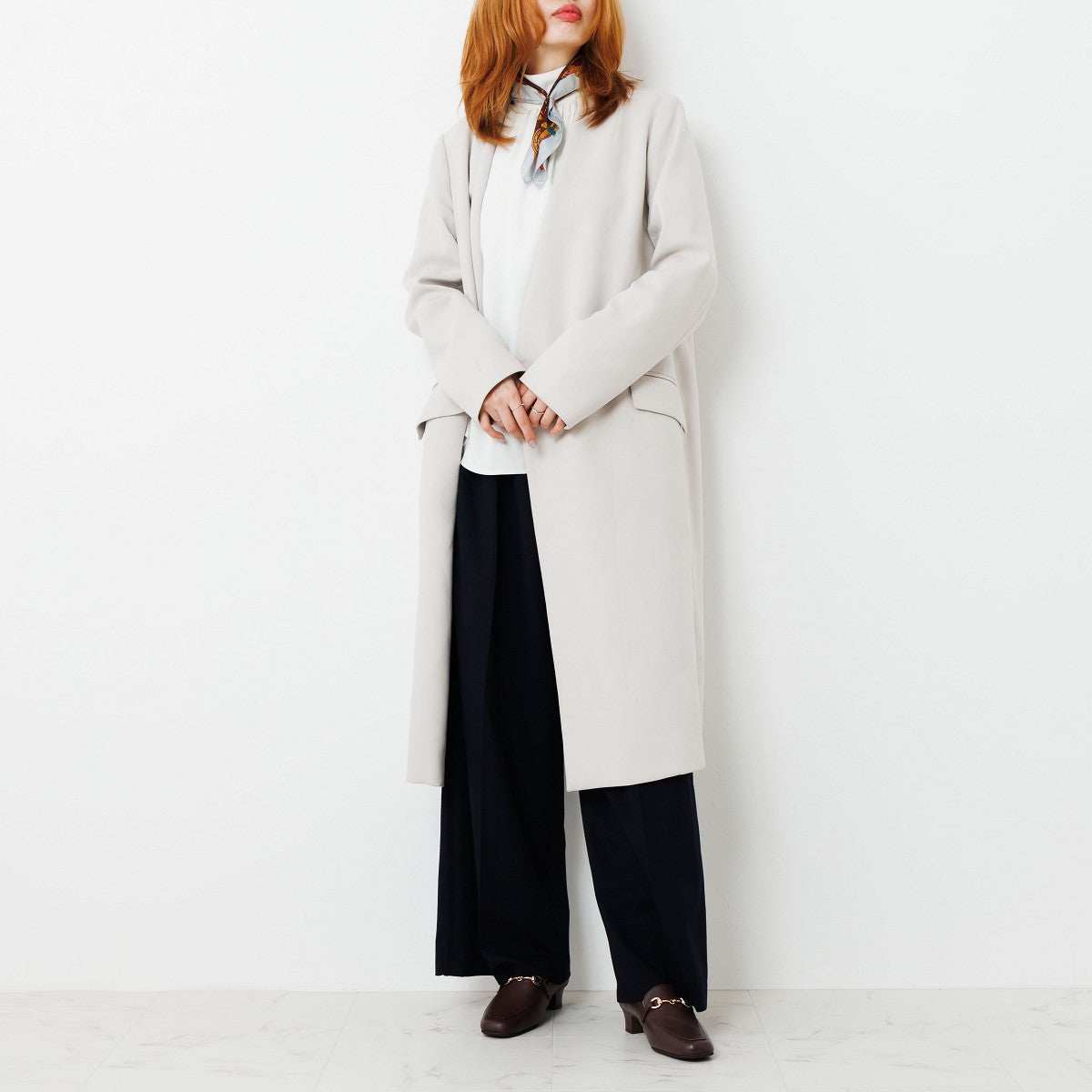 《一部予約/10月上旬頃入荷予定》【25AW】【快適ウォークパンプス】ビットデザインヒールローファー/605003