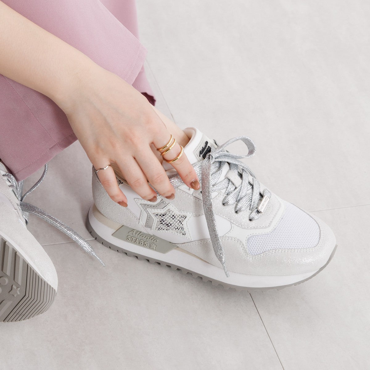 【SALE】【AtlanticSTARS×HIMIKO】ランニングインスパイアスニーカー【GHALA (ガラ)】/607001