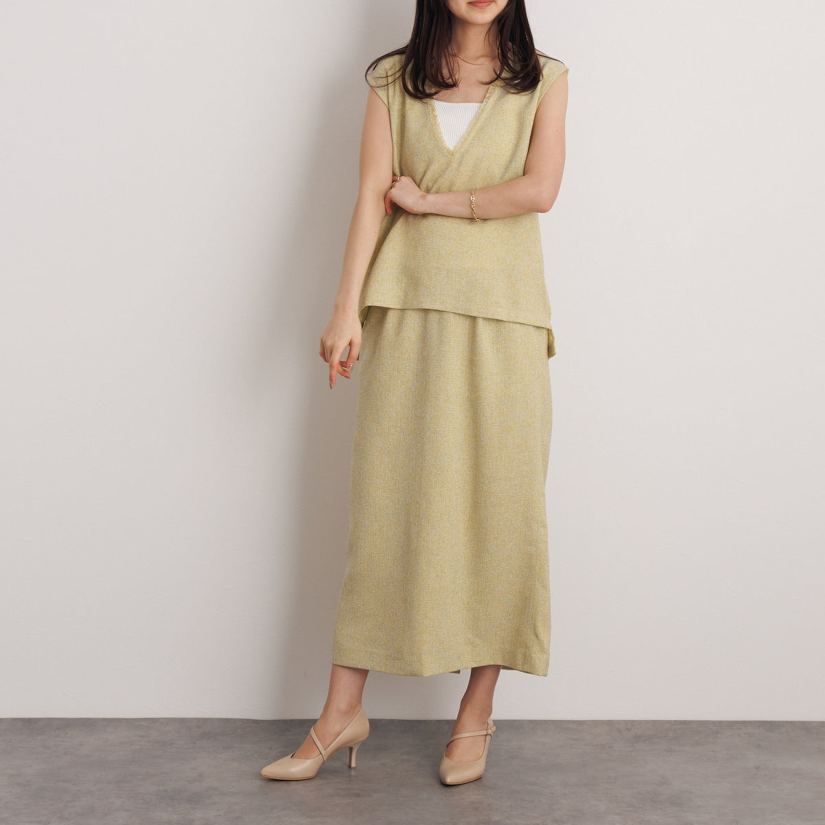 【SALE】ポインテッドトゥストラップパンプス/631111