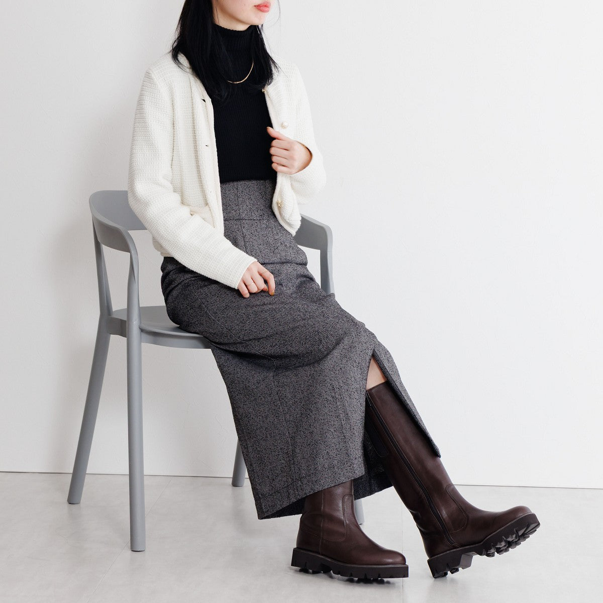 【25AW】トラックソールロングブーツ/631411