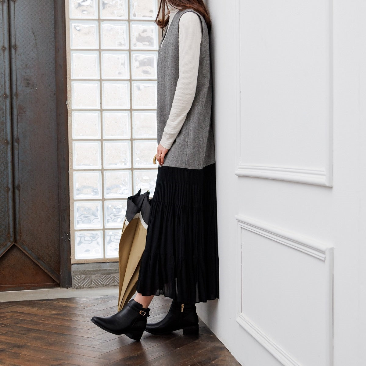 【耐水】ベルトデザインレインブーツ/634401