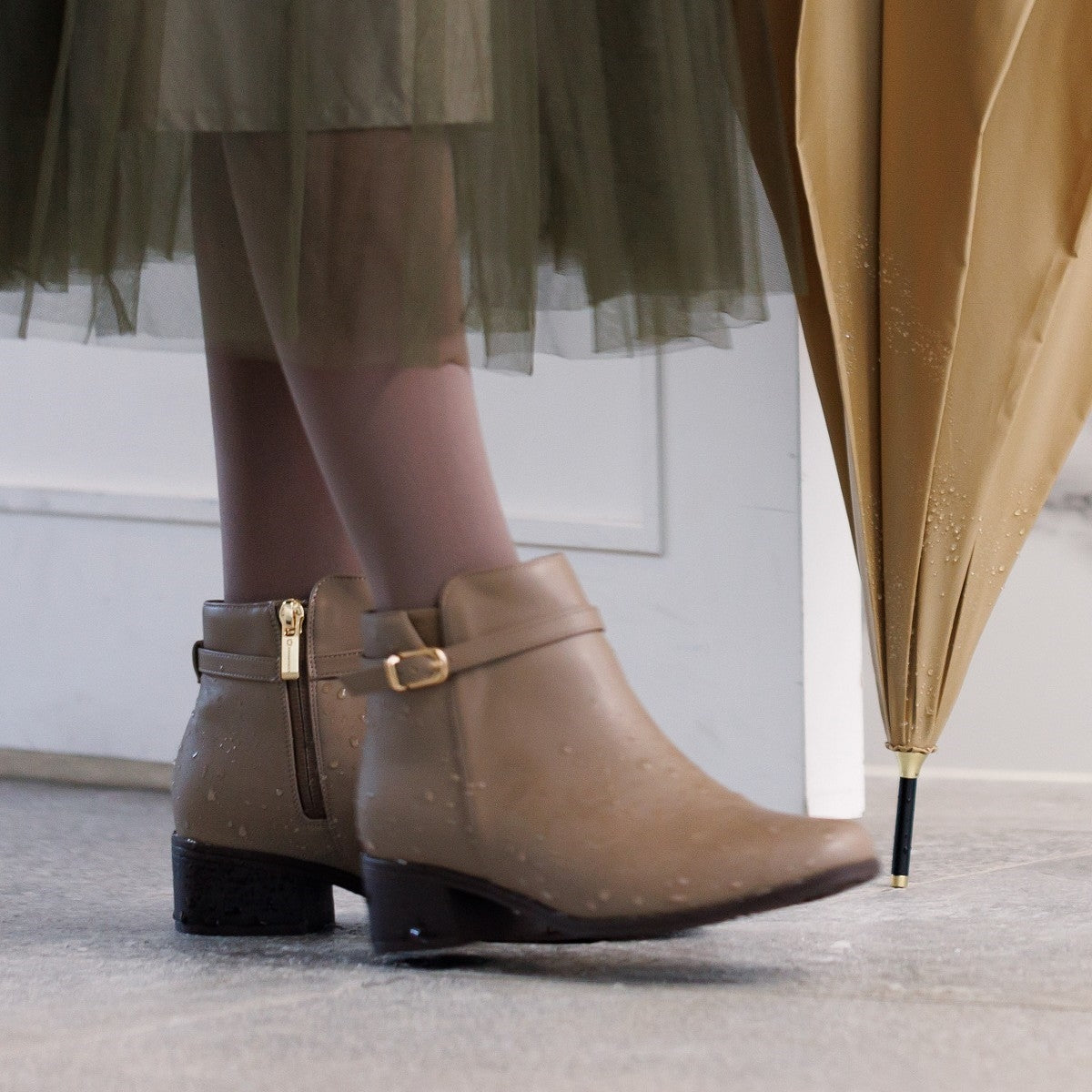 【耐水】ベルトデザインレインブーツ/634401