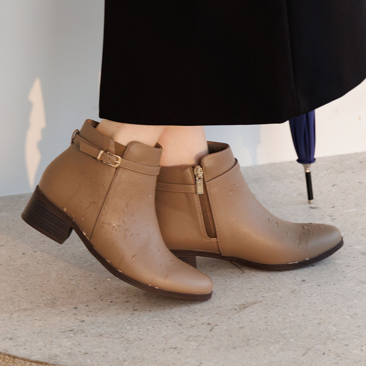 【耐水】ベルトデザインレインブーツ/634401