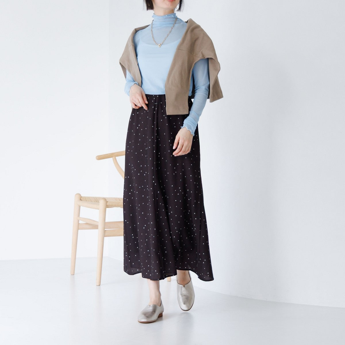 【26SS新色追加/快適ウォークパンプス】ソフトフラットシューズ/635305