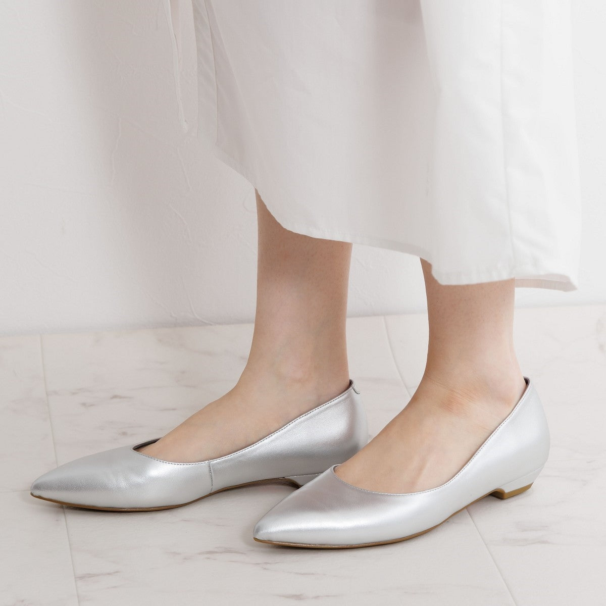 【再入荷/WEB限定デザイン】ローヒールパンプス/640001