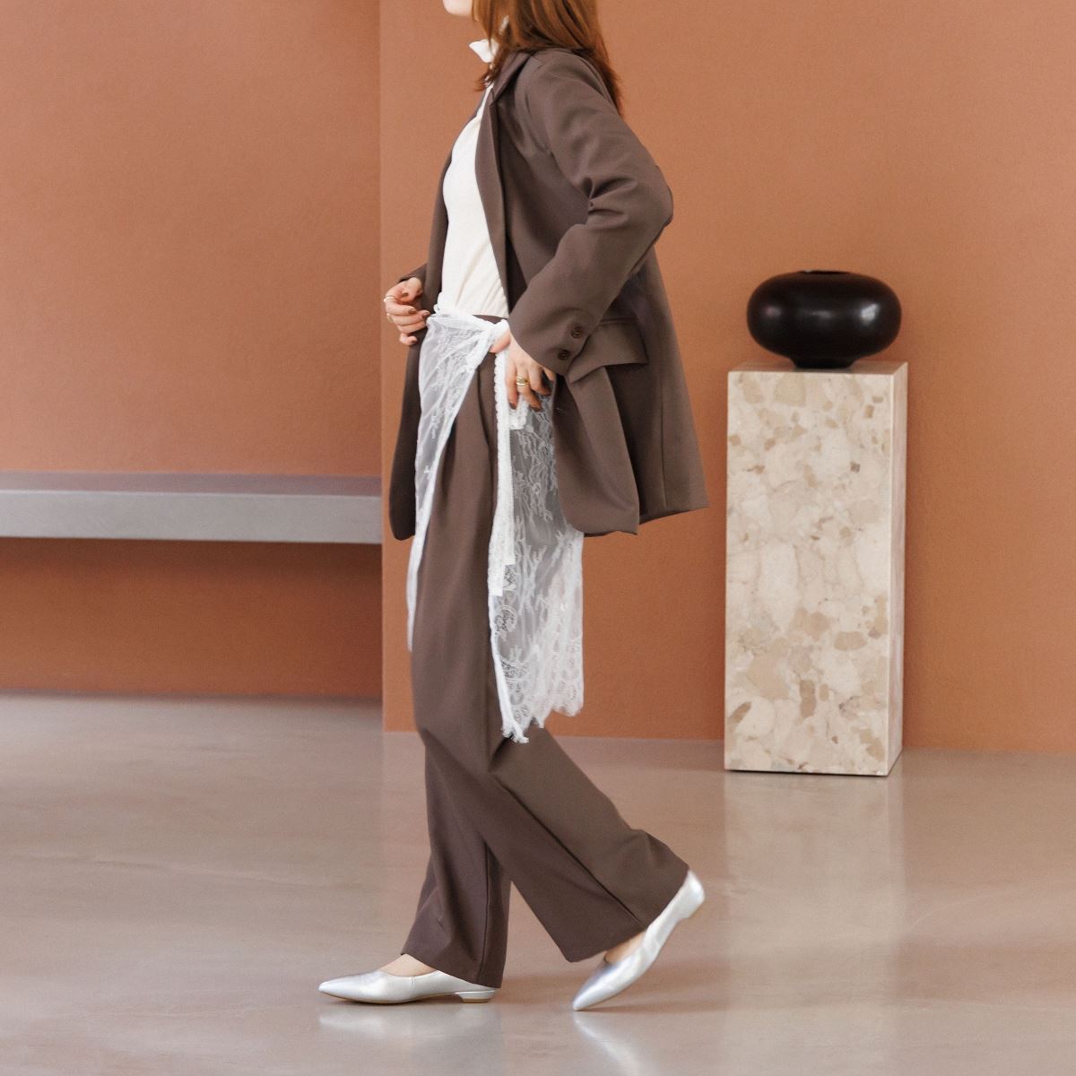 【再入荷/WEB限定デザイン】ローヒールパンプス/640001