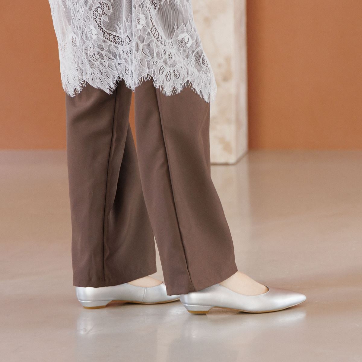 【再入荷/WEB限定デザイン】ローヒールパンプス/640001