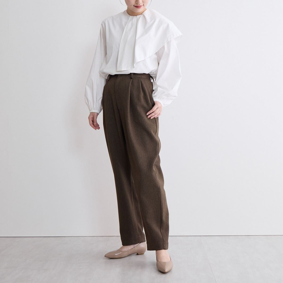 【再入荷/WEB限定デザイン】ローヒールパンプス/640001