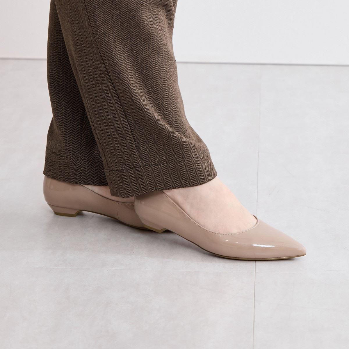 【再入荷/WEB限定デザイン】ローヒールパンプス/640001
