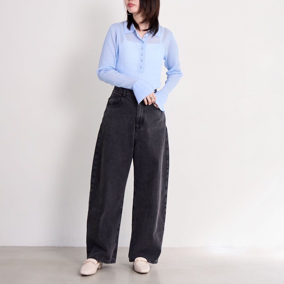 【WEB限定デザイン/再入荷】ビットモチーフローファー/640003