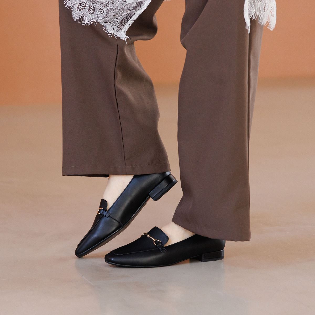 【WEB限定デザイン/再入荷】ビットモチーフローファー/640003