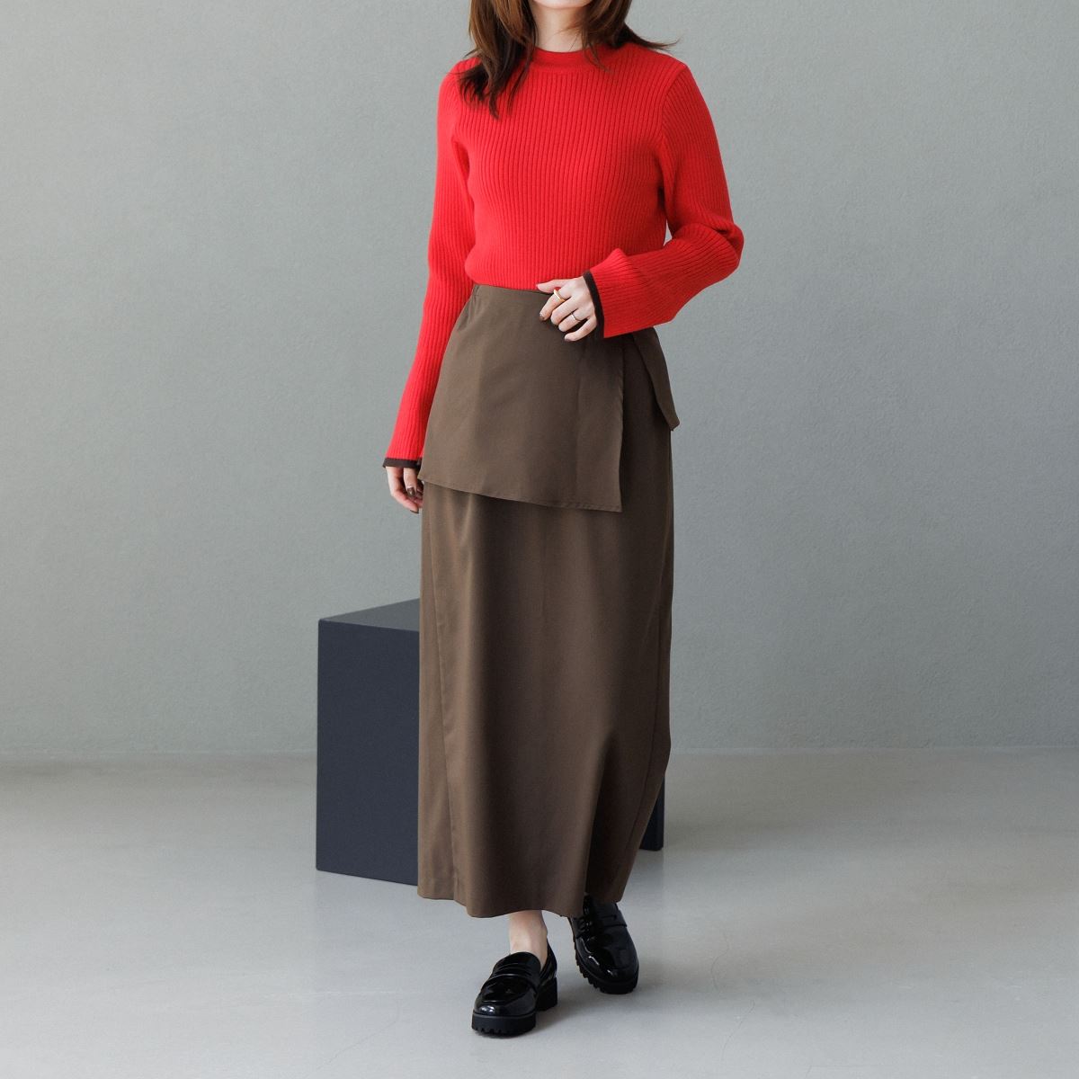 【WEB限定デザイン】トラックソールコインローファー/640007