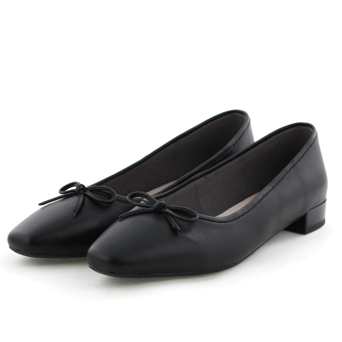 【WEB限定デザイン/25AW新色追加】スクエアトゥバレエシューズ/640008