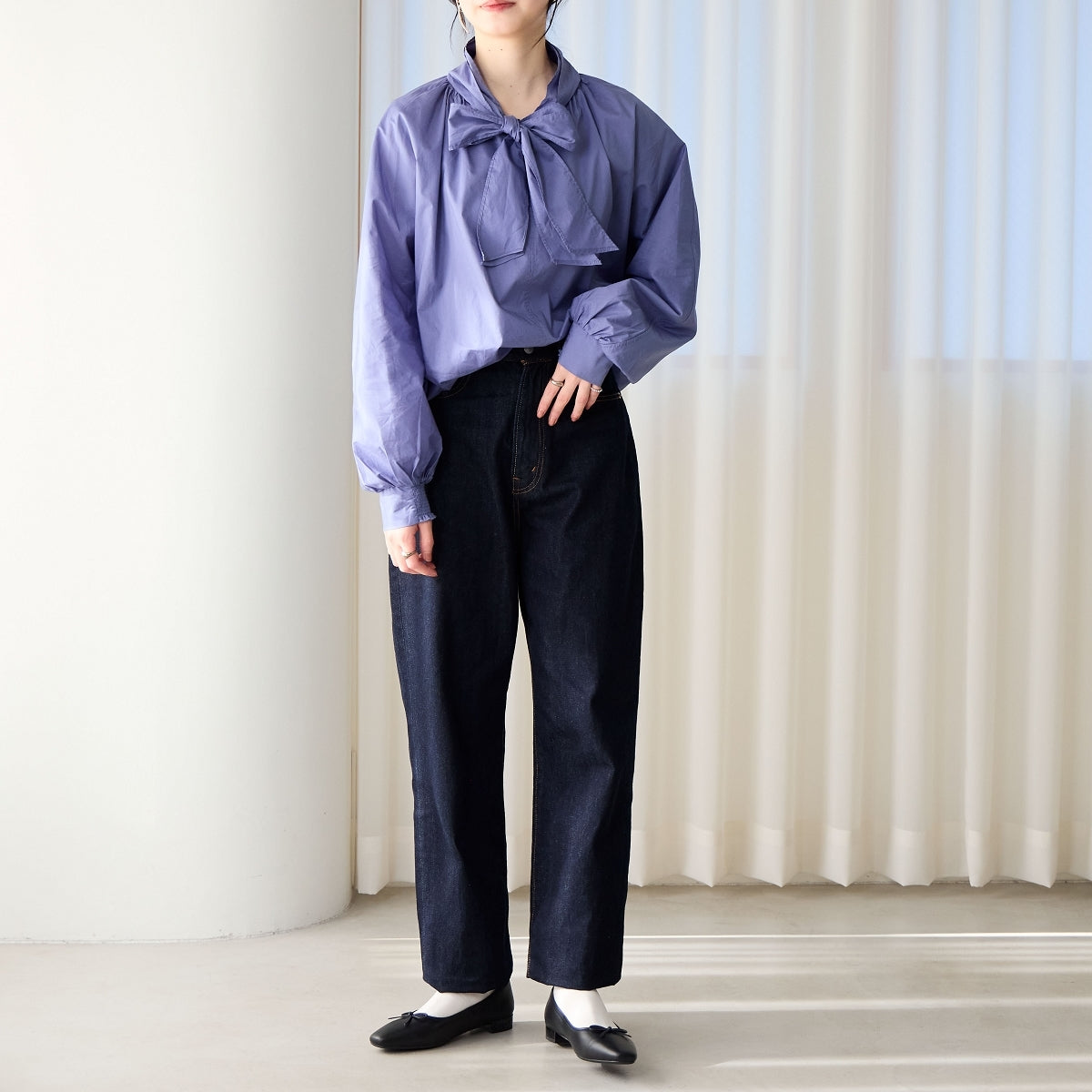 【WEB限定デザイン/25AW新色追加】スクエアトゥバレエシューズ/640008