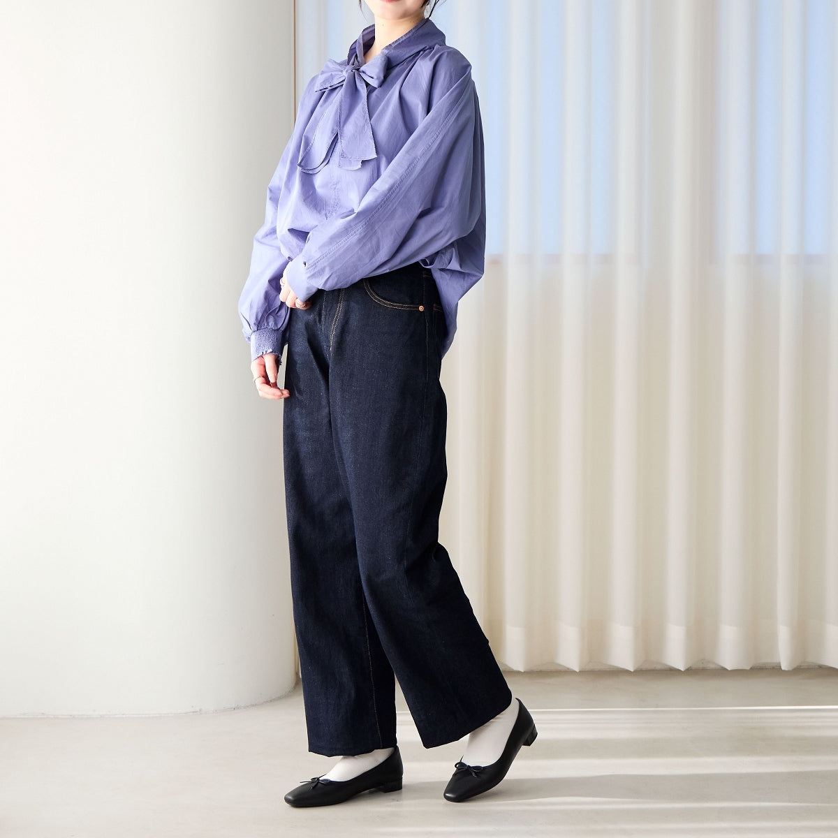 【WEB限定デザイン/25AW新色追加】スクエアトゥバレエシューズ/640008