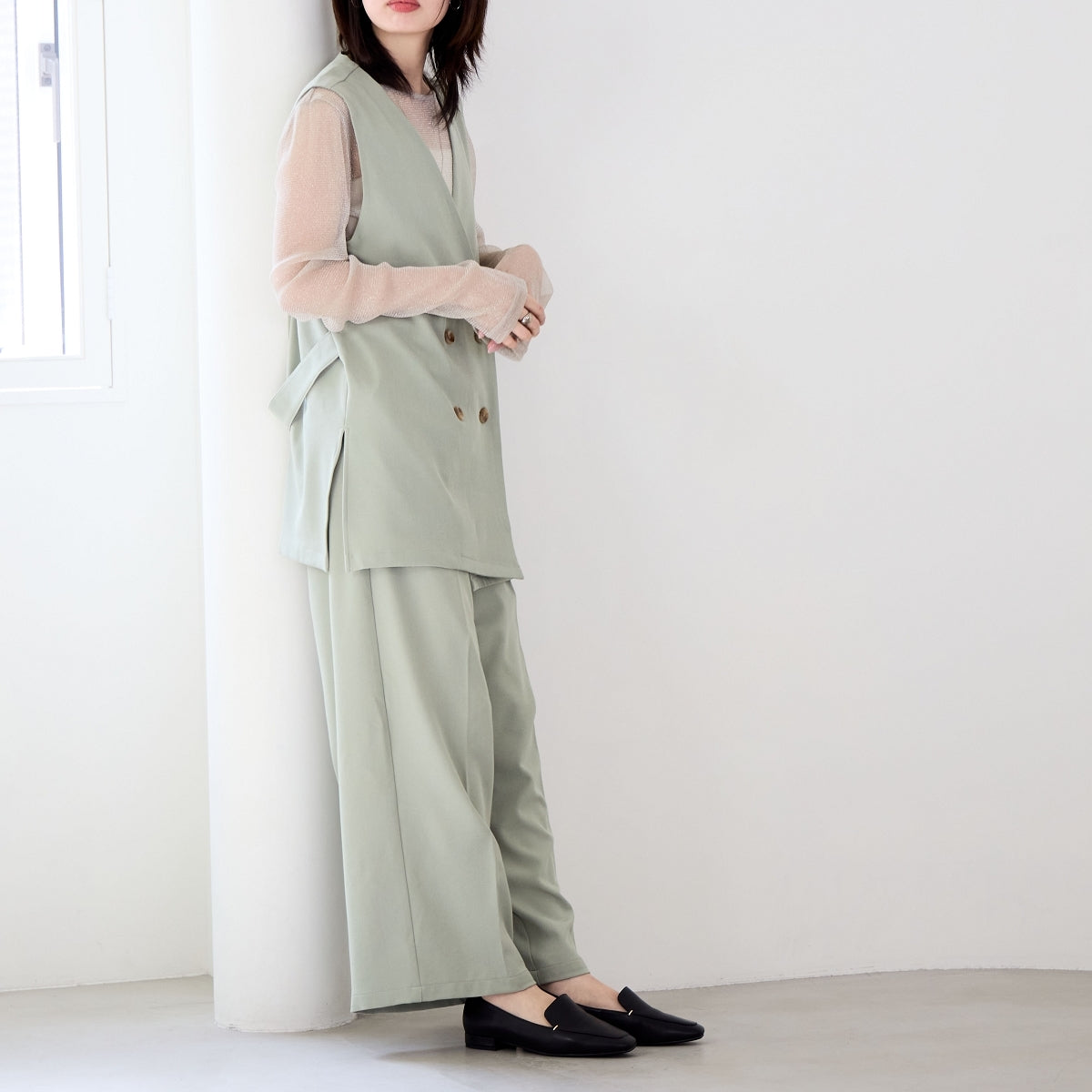 【WEB限定デザイン】メタルアクセントローファー/640009