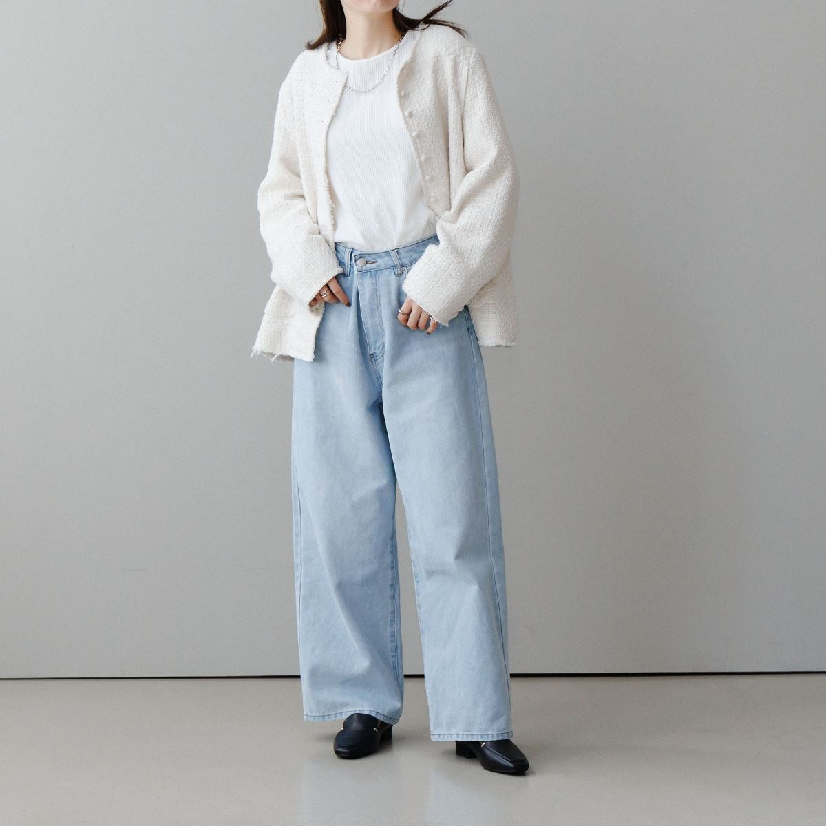 【WEB限定デザイン】メタルアクセントローファー/640009