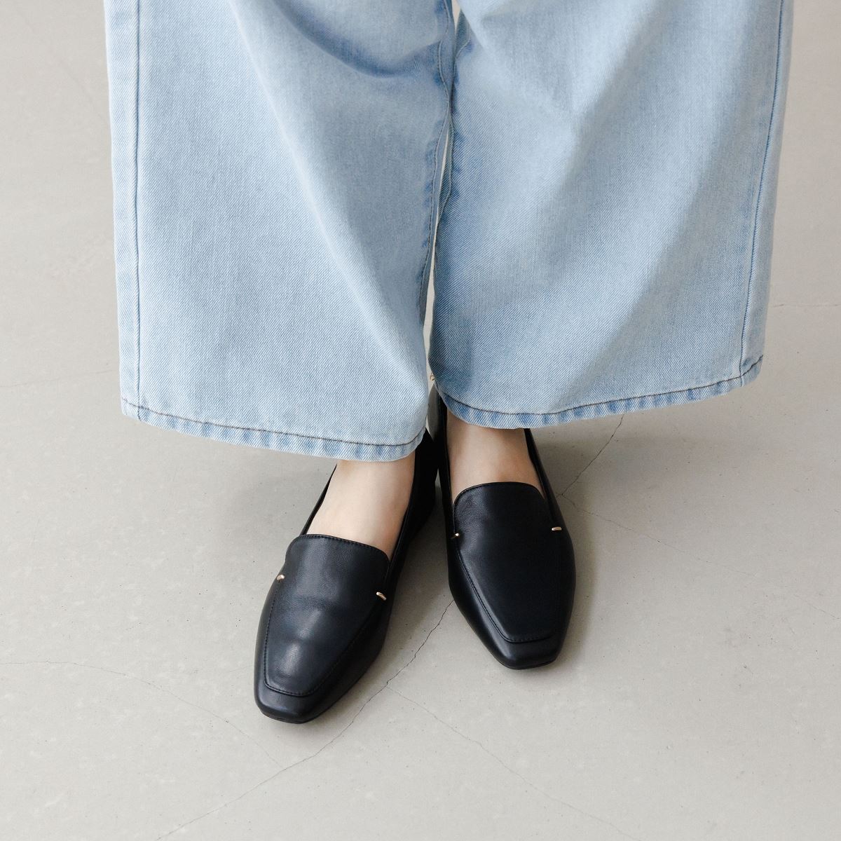 【WEB限定デザイン】メタルアクセントローファー/640009