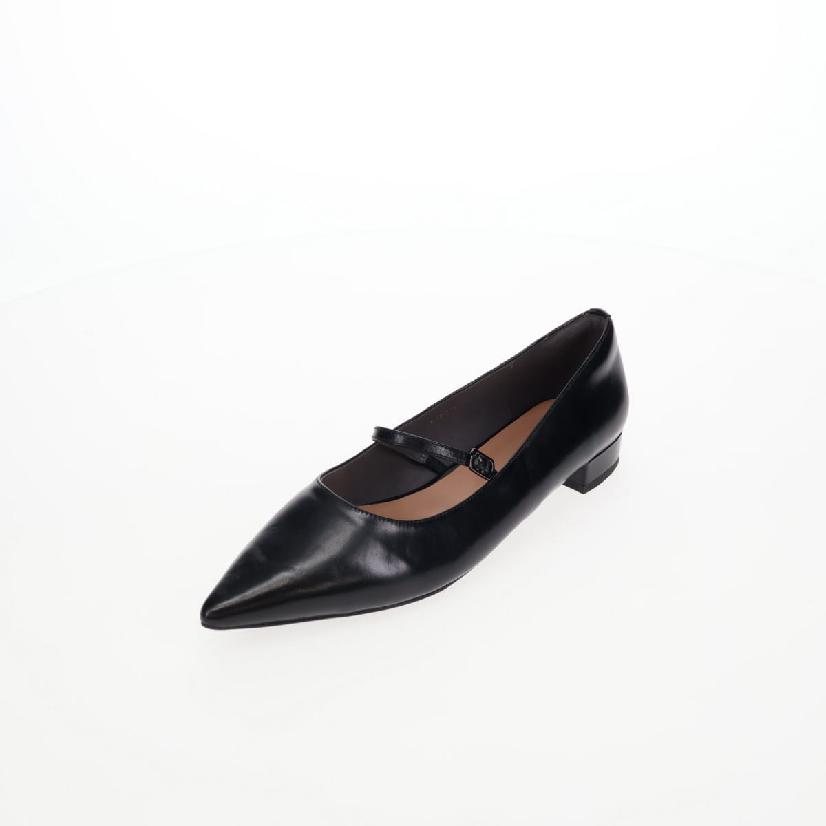 【26SS/WEB限定デザイン】配色ヒールストラップフラットパンプス/640016