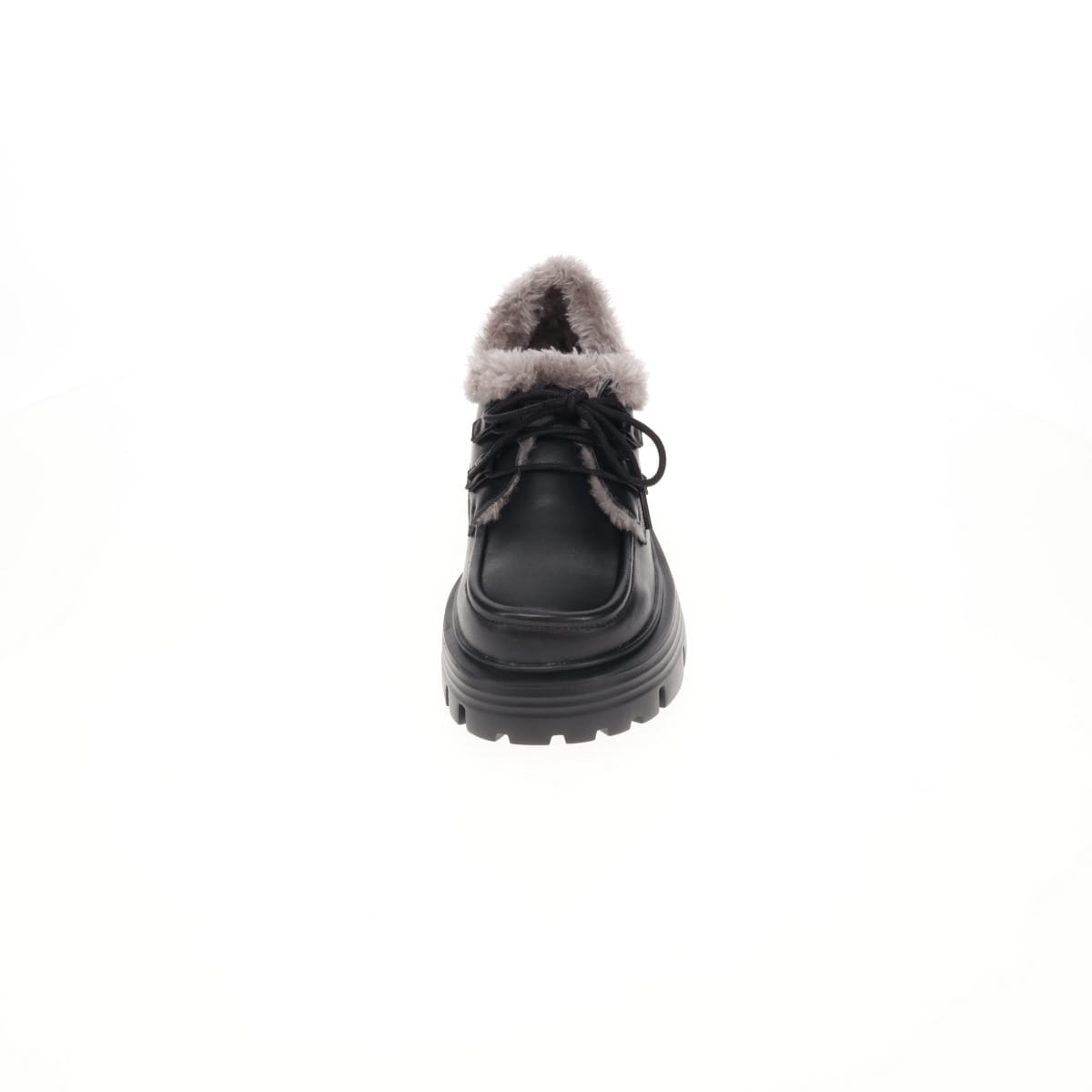 【26AW/WEB限定デザイン】ファーデザインレースアップシューズ/640019