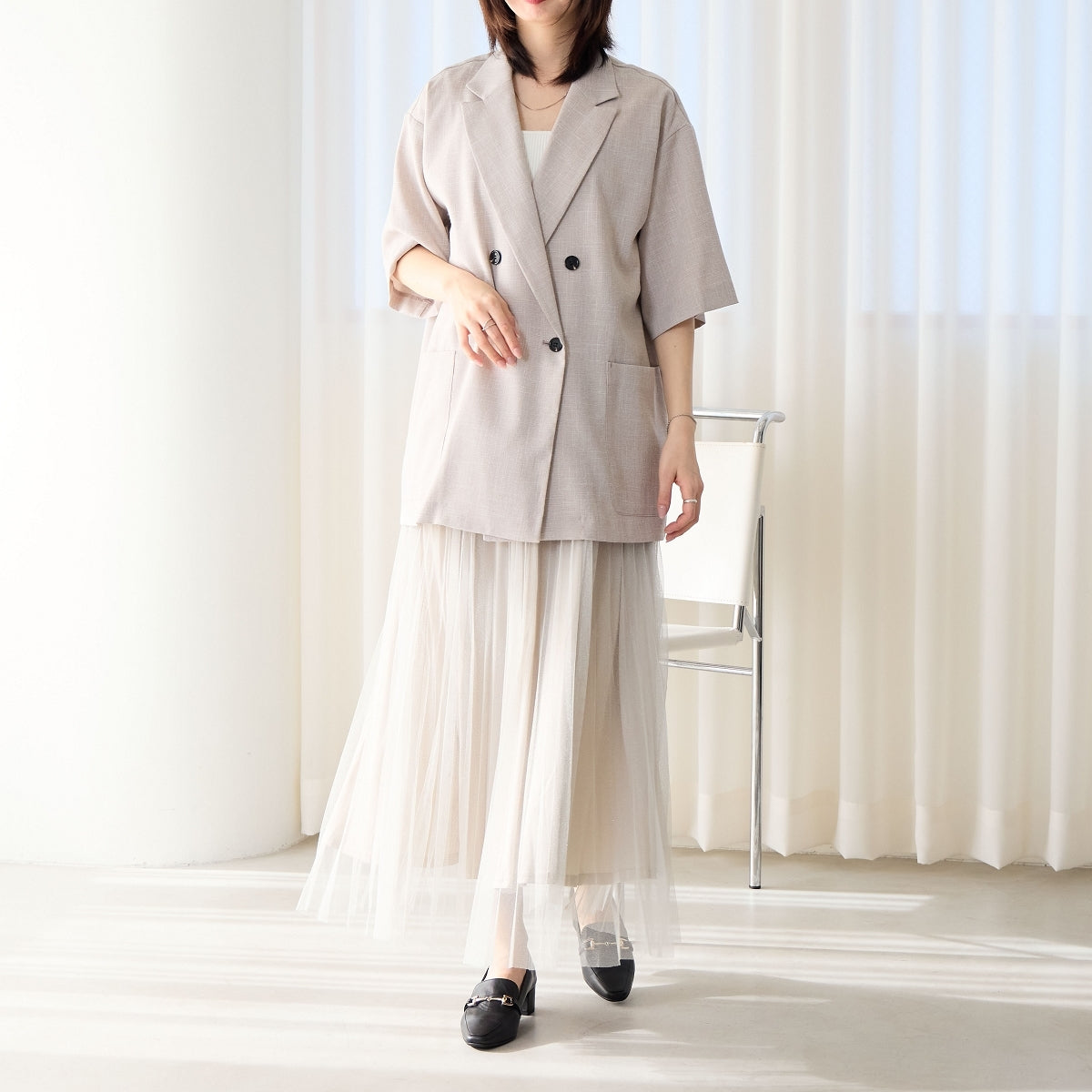【SALE】ヒールバブーシュビットローファー/641101