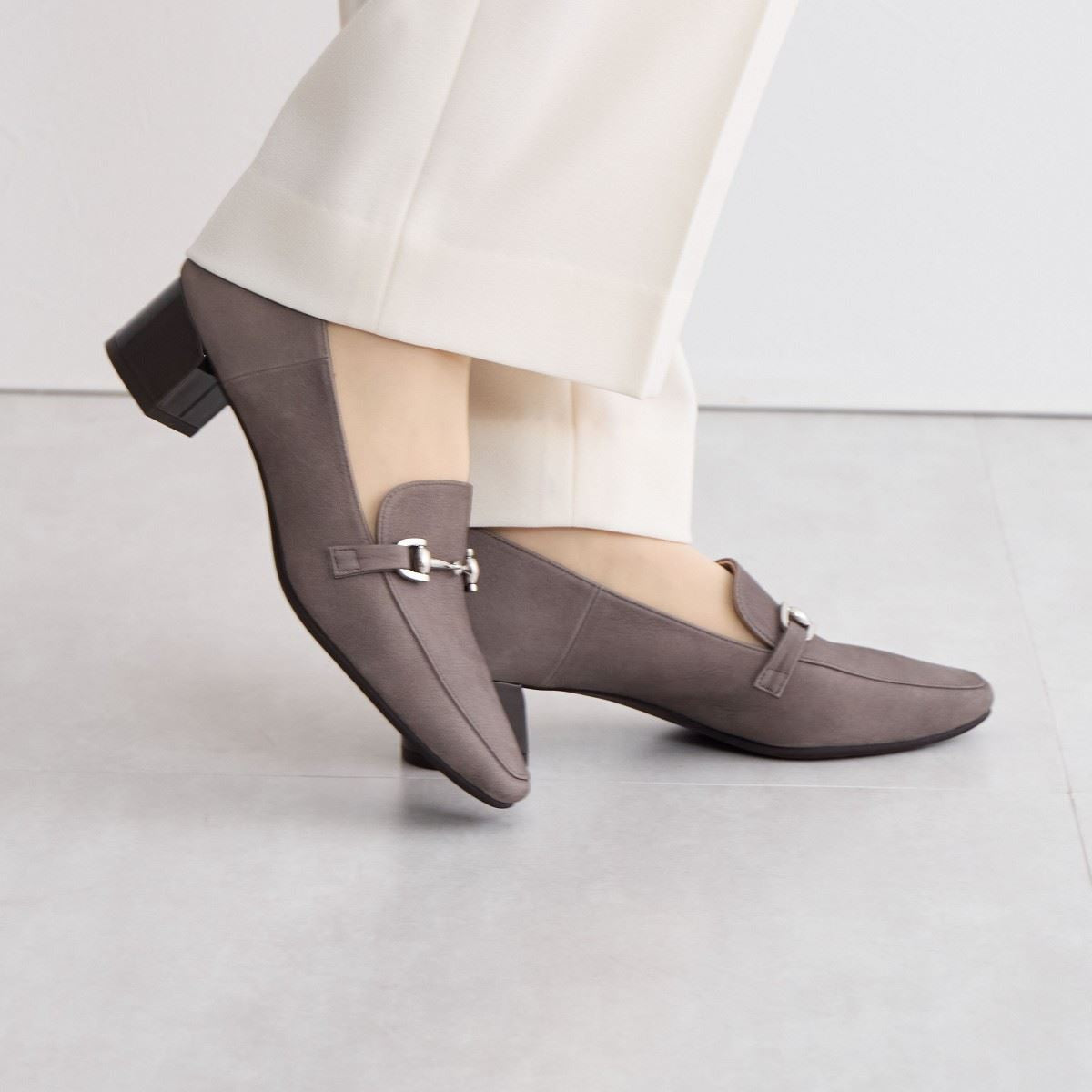 【SALE】ヒールバブーシュビットローファー/641101