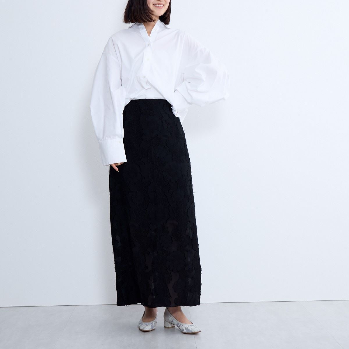 【SALE】フロッキーチュールパンプス/641112