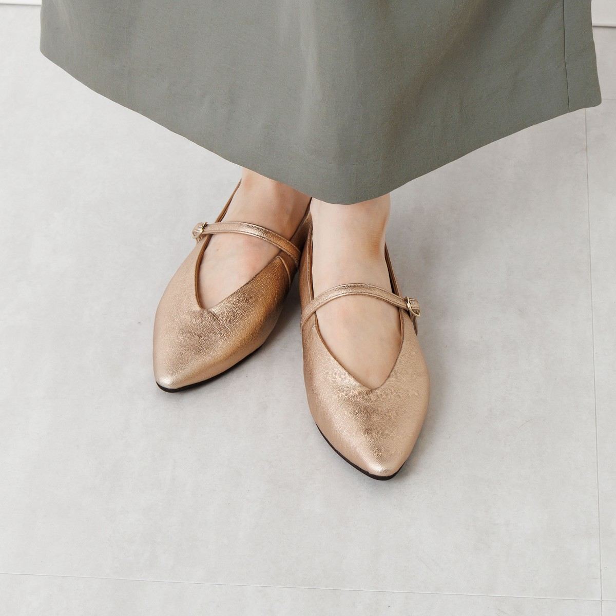 【SALE】メリージェーンフラットパンプス/741307