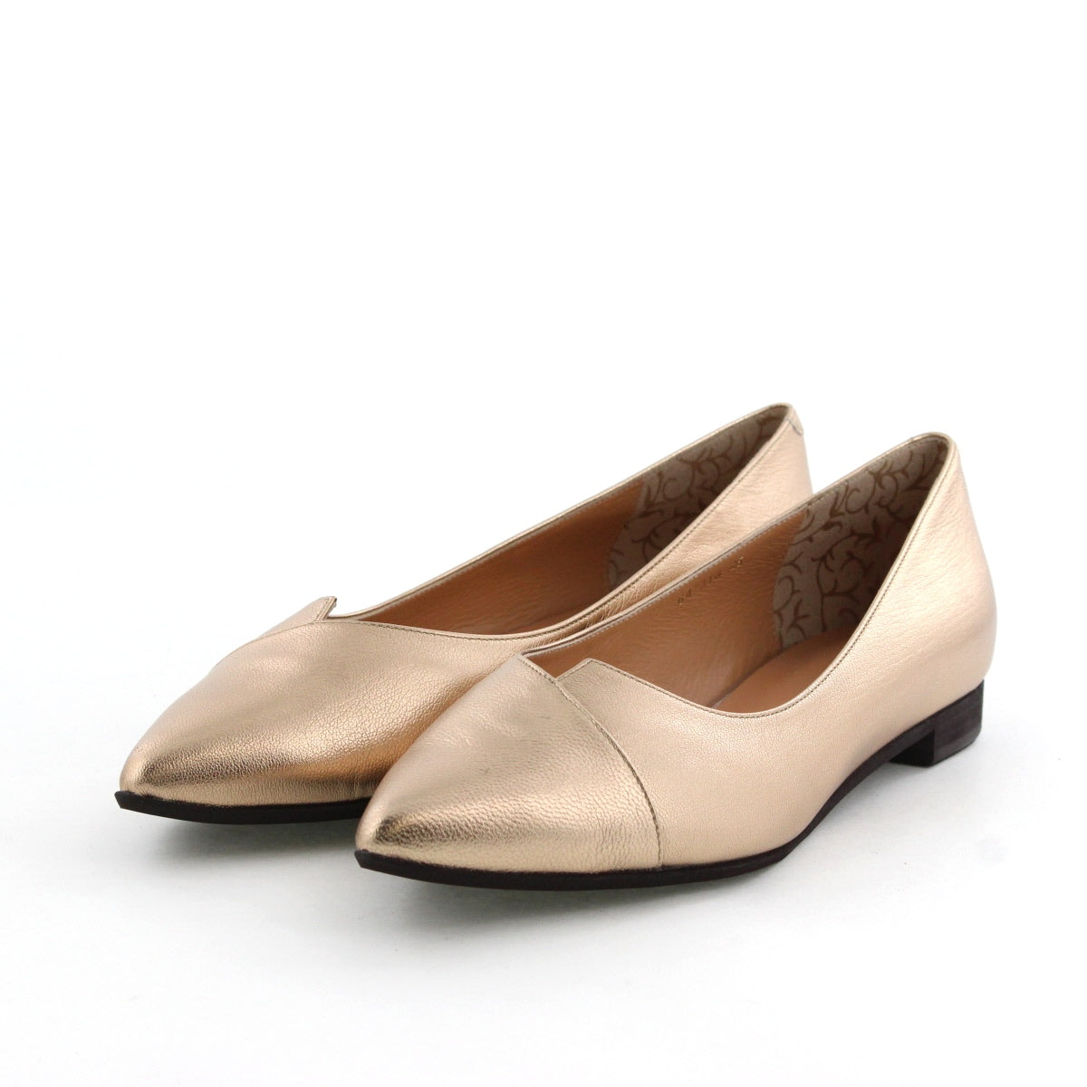 【SALE】アシンメトリーVカットフラットパンプス/741316