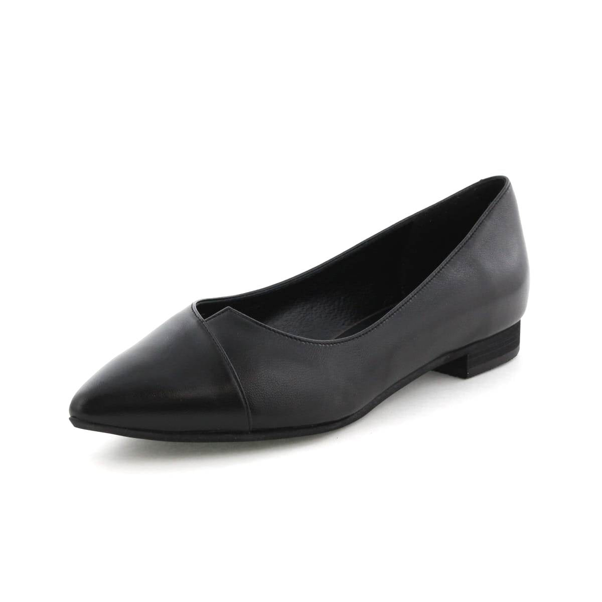 【26SS新色追加】アシンメトリーVカットフラットパンプス/641316