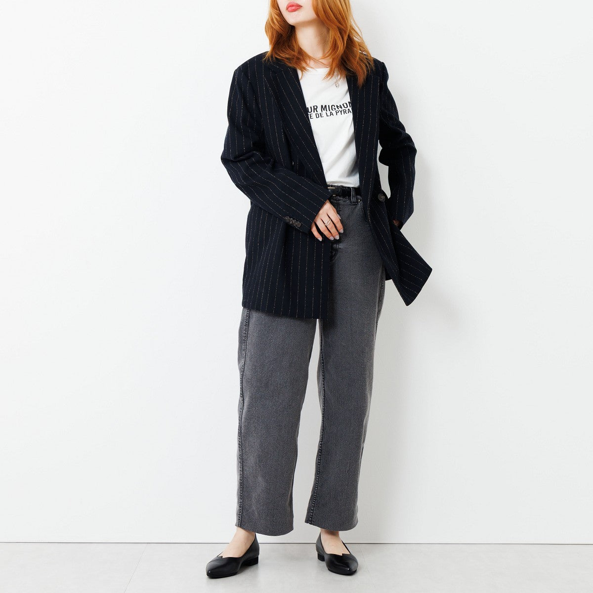 【26SS新色追加】アシンメトリーVカットフラットパンプス/641316