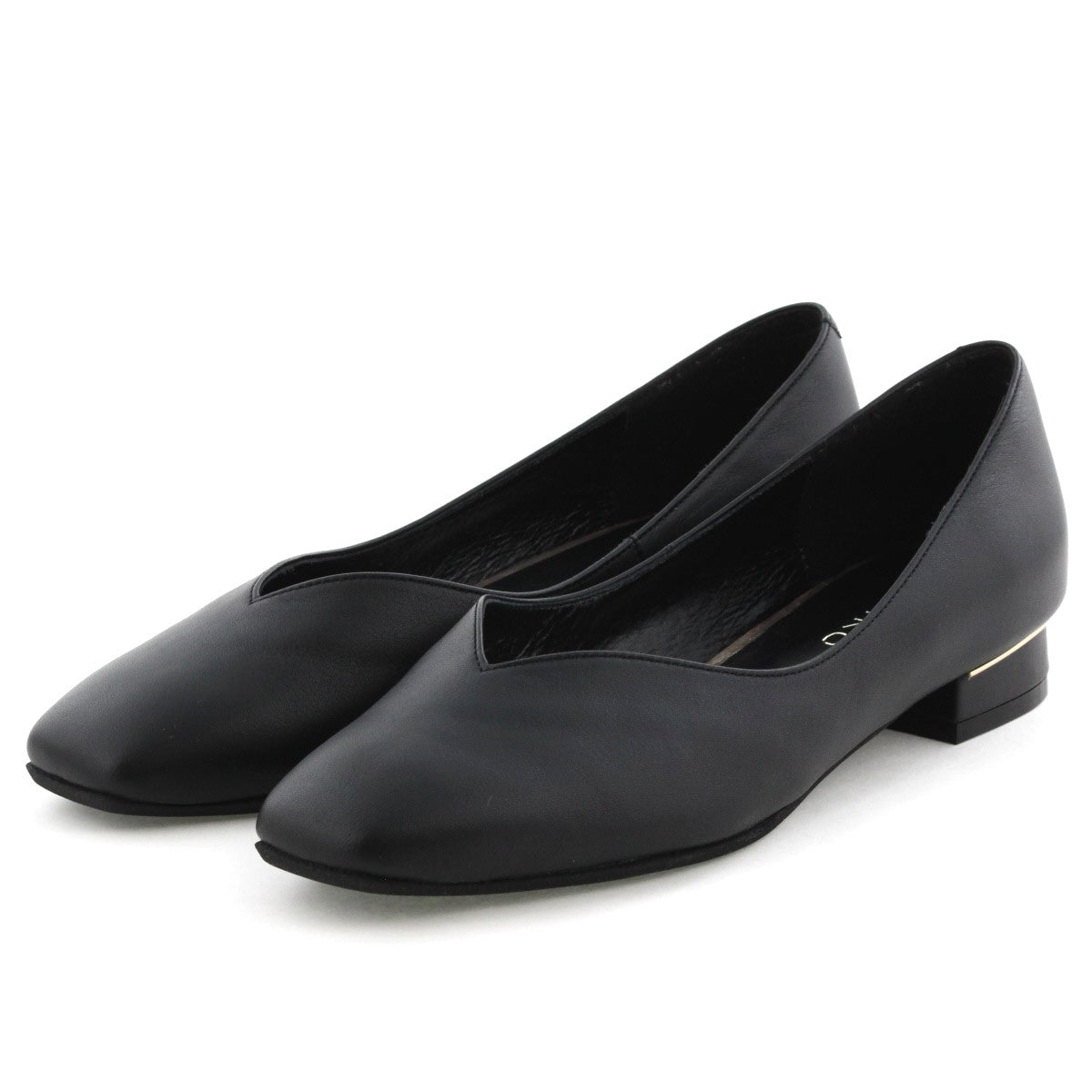 【SALE】Vカットローヒールパンプス/641318