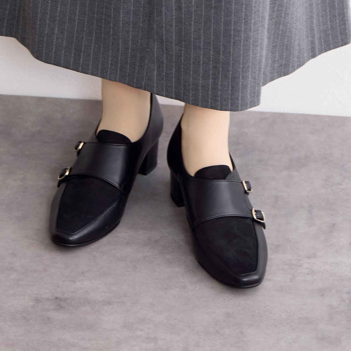 【SALE】ダブルモンクストラップシューズ/641323