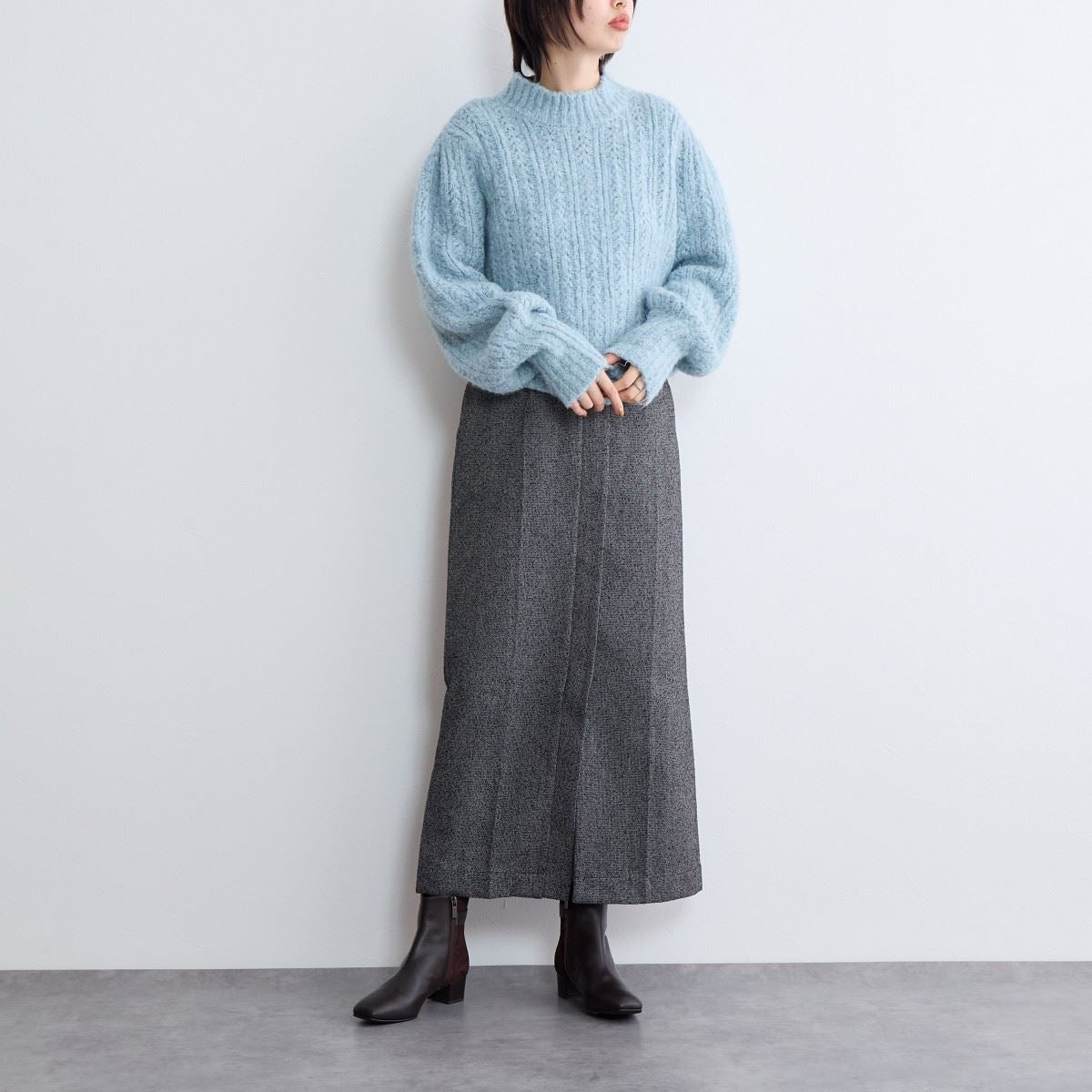 【SALE】サイドバックルショートブーツ/641407