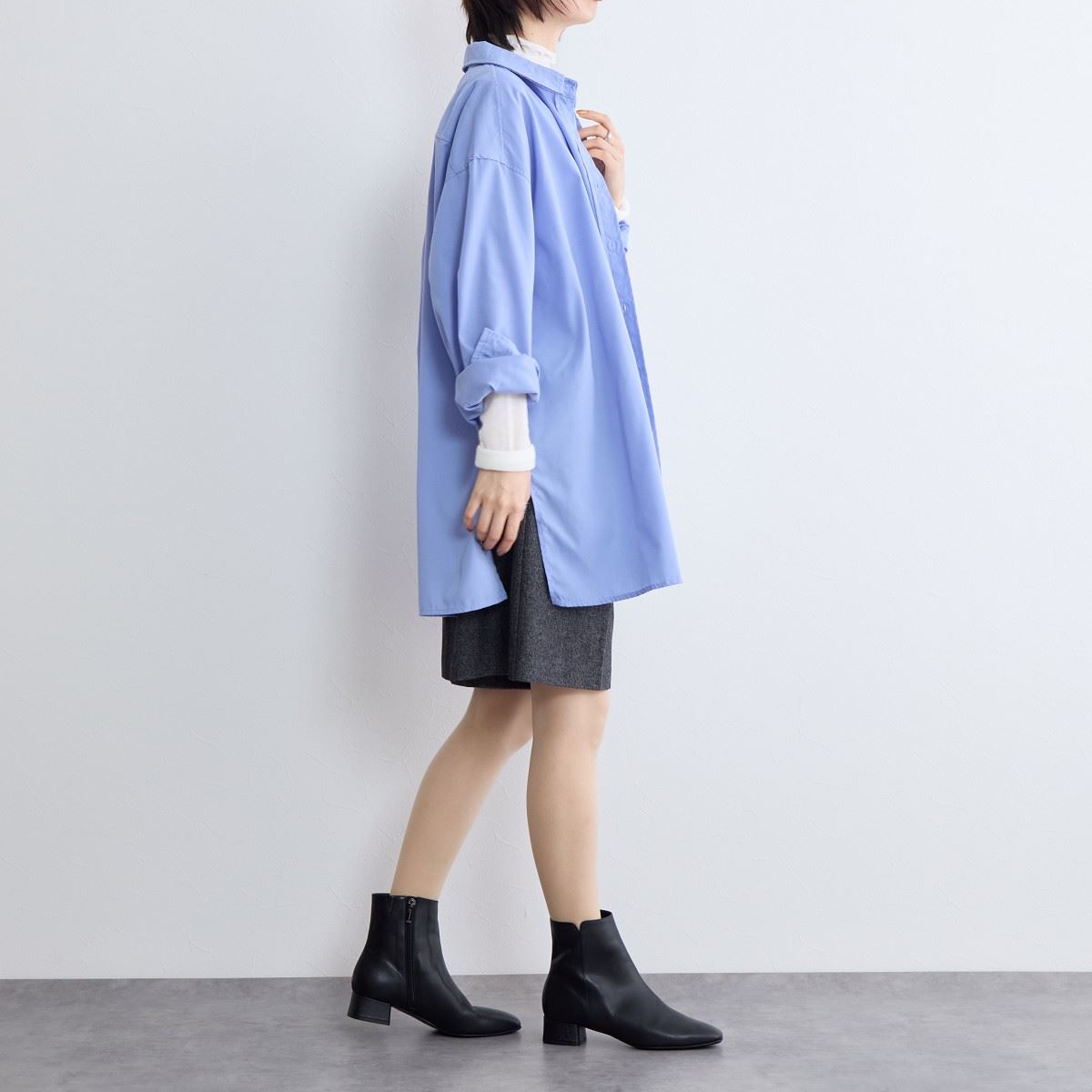【SALE】サイドVカットショートブーツ/641412