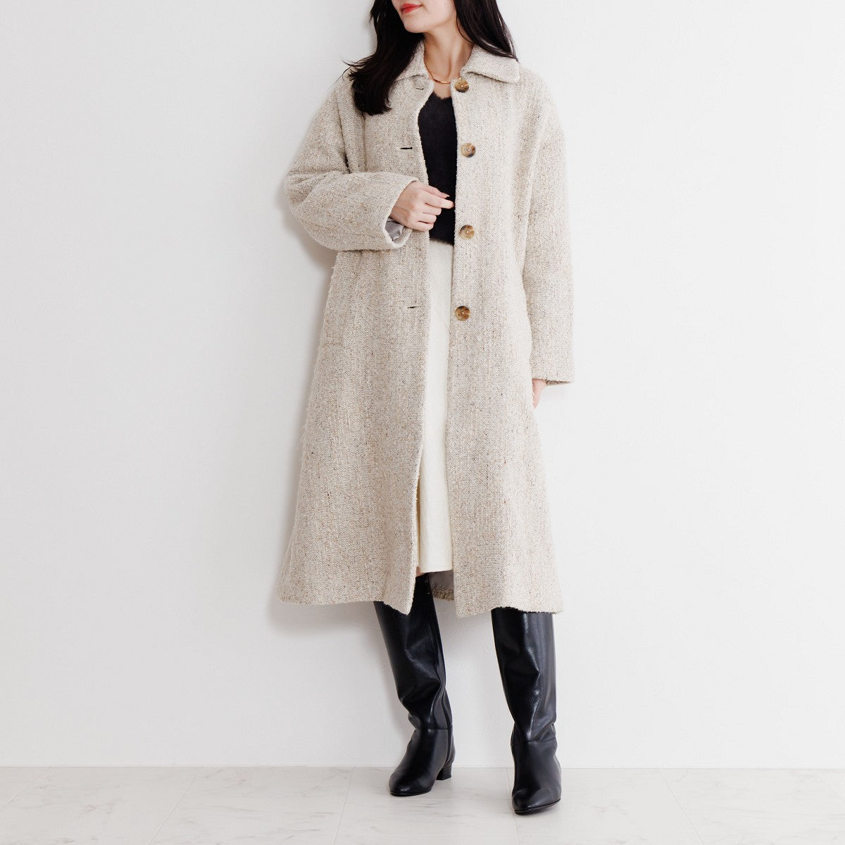 【25AW】ワイドシャフトロングブーツ/641416