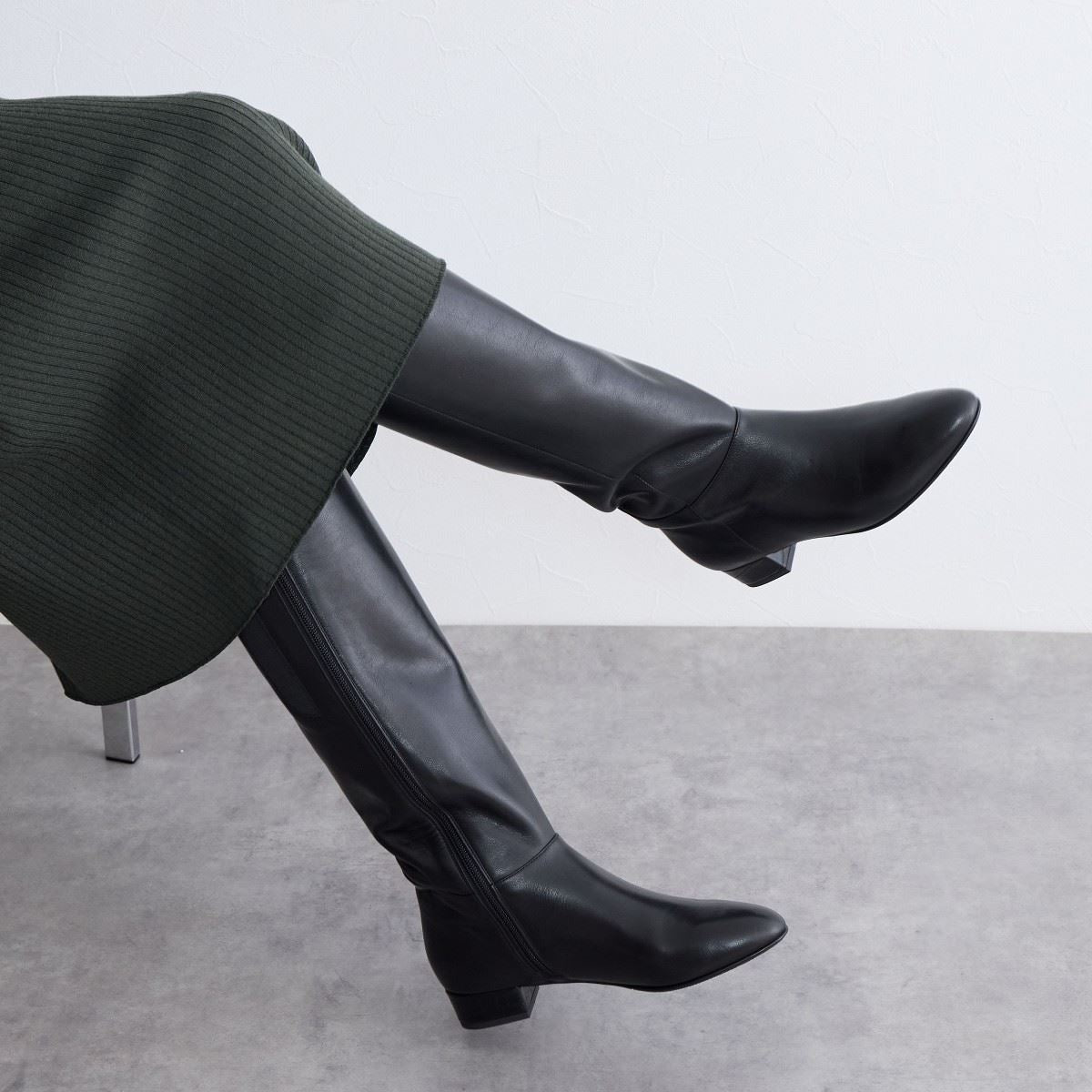 【25AW】ワイドシャフトロングブーツ/641416