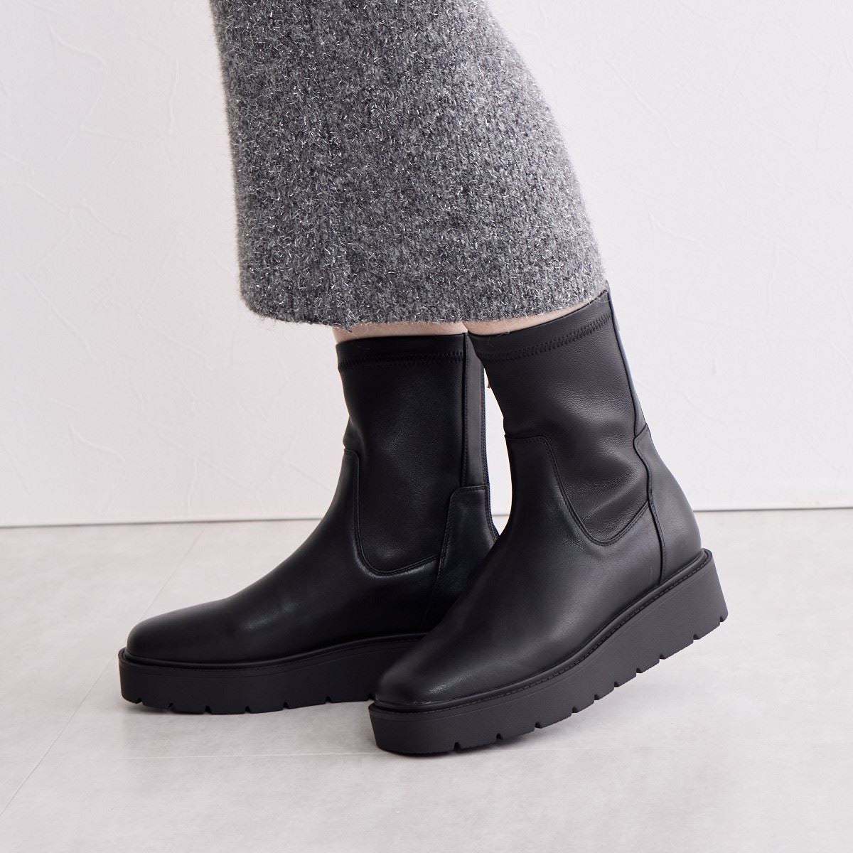 【25AW】プラットフォームストレッチブーツ/651421
