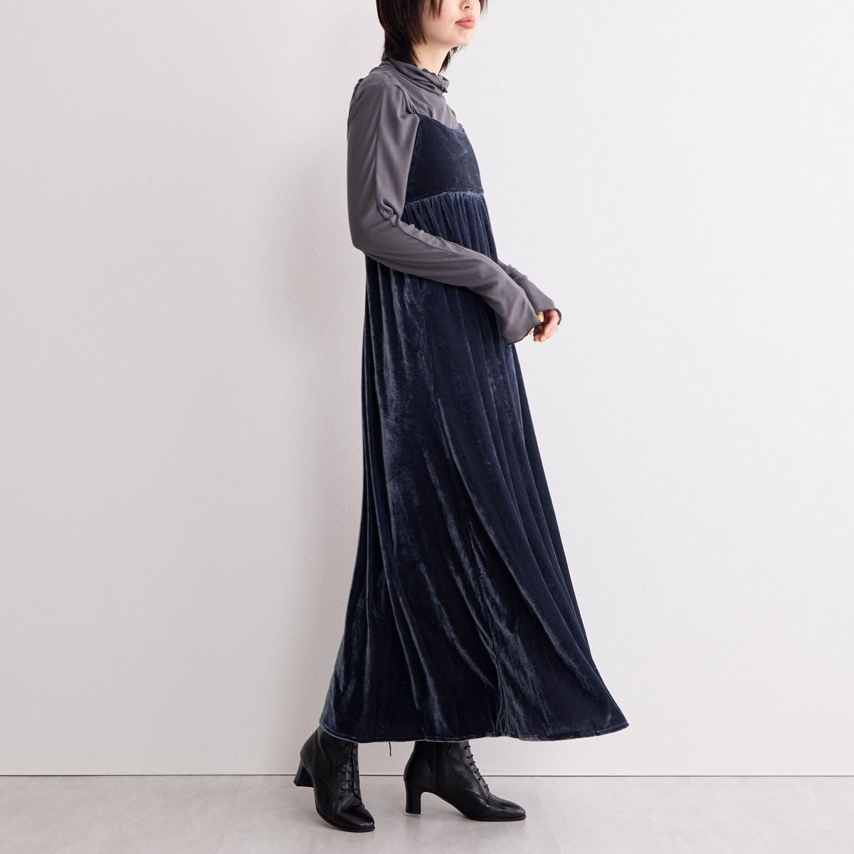【SALE】レースアップヒールブーツ/641422