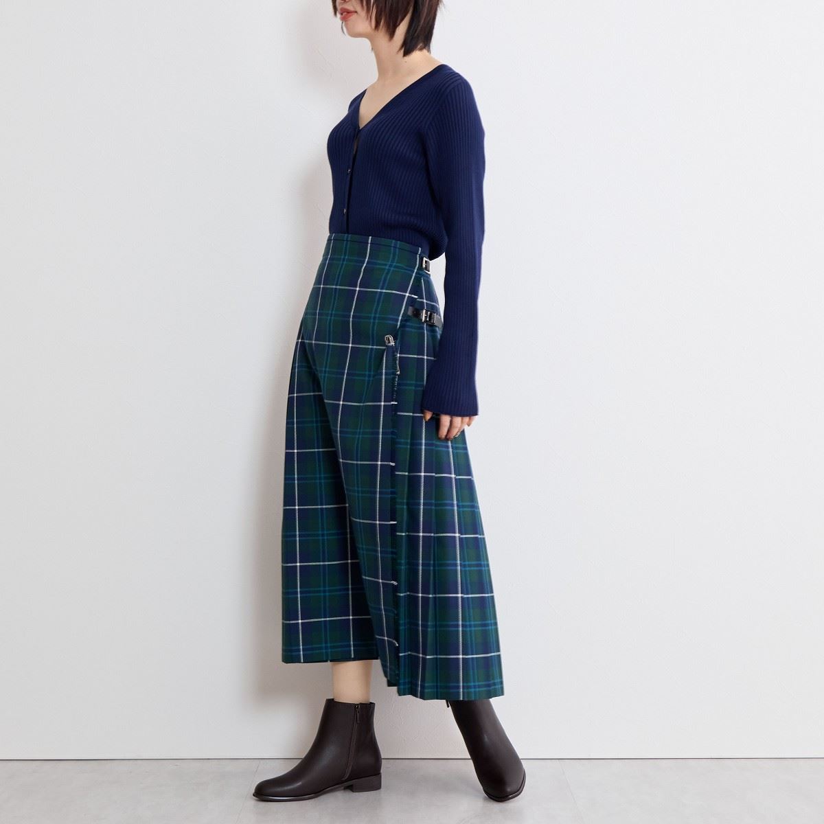 【SALE】サイド切替デザインブーツ/641423