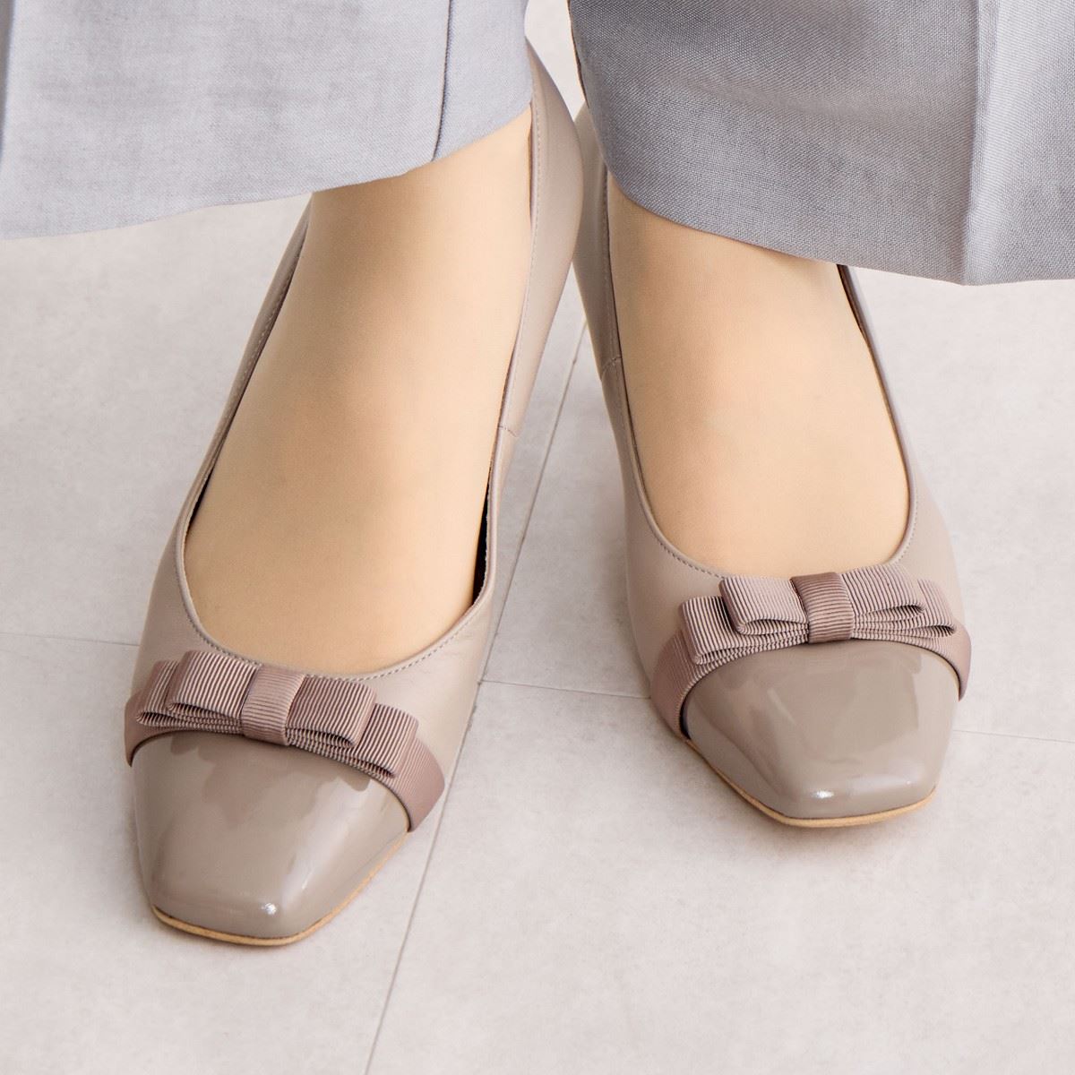 【SALE】リボンデザインパンプス/643101