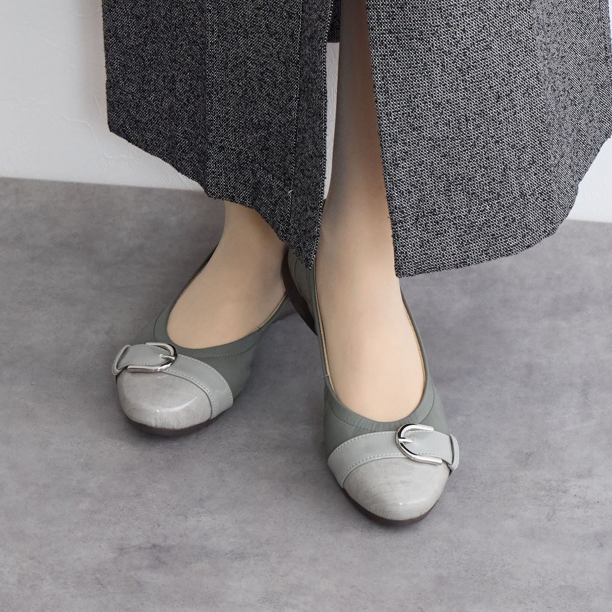 【SALE】バックルスニーカーパンプス/643104