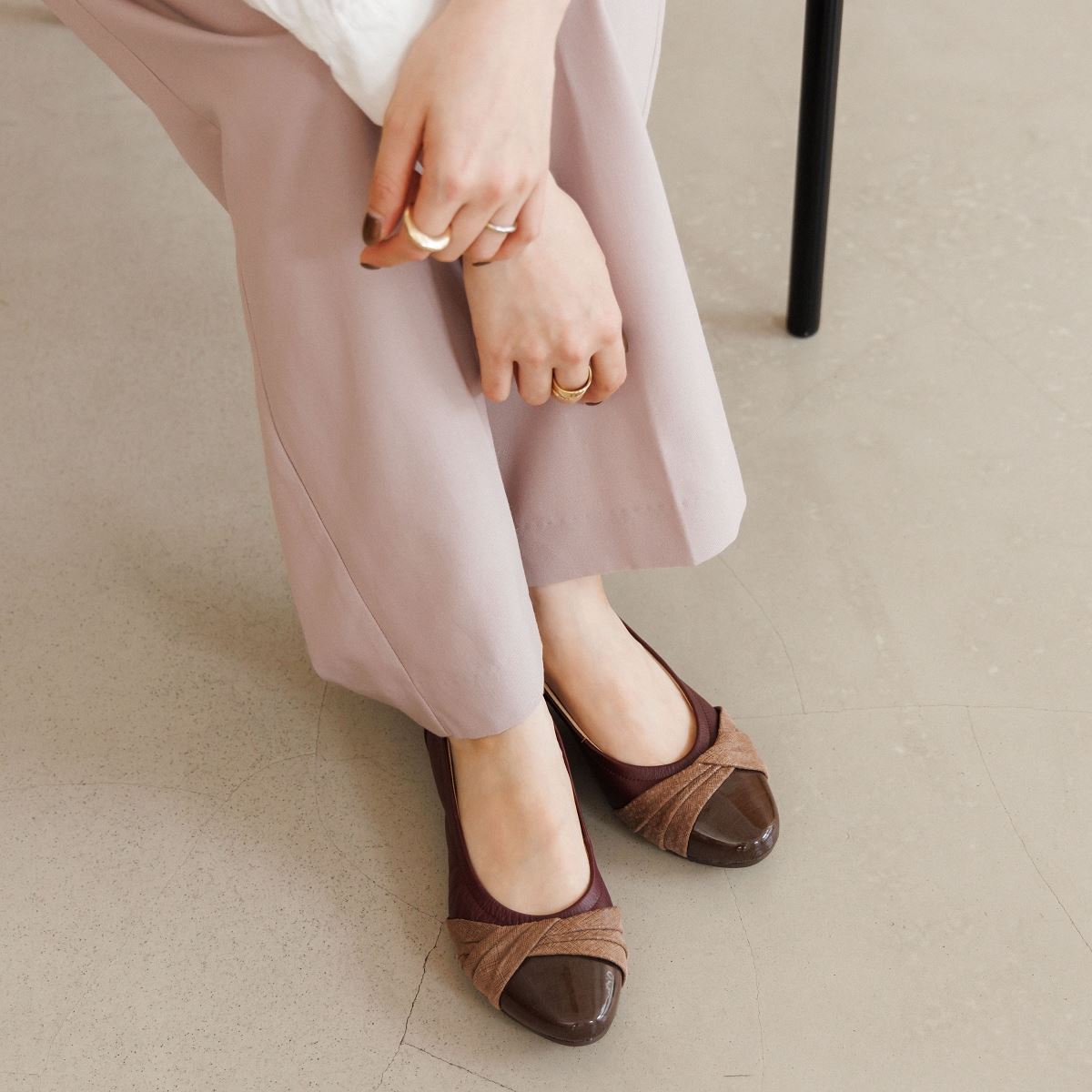 【SALE】クロスリボンスニーカーパンプス/743301