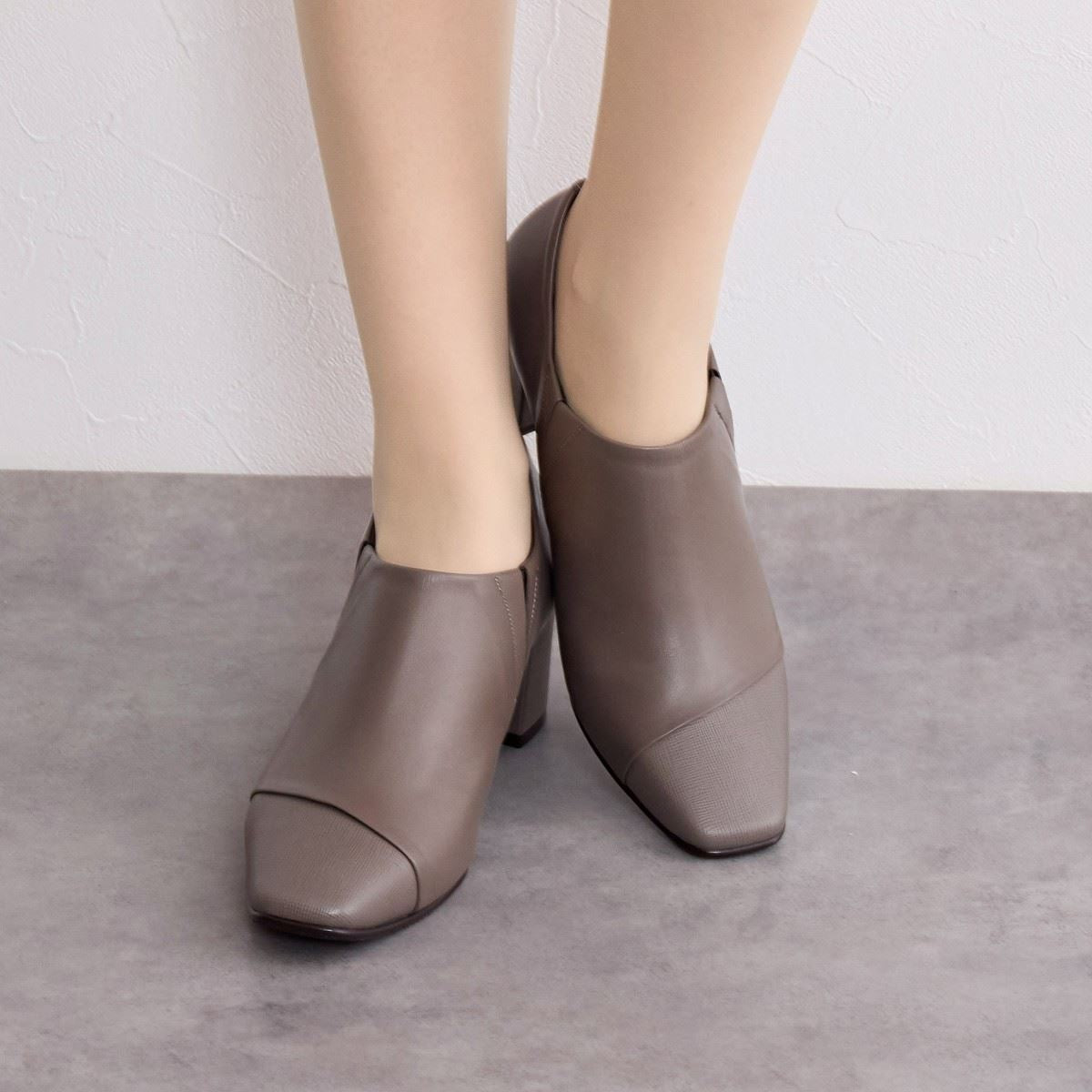【SALE】スクエアトゥサイドゴアパンプス/643302